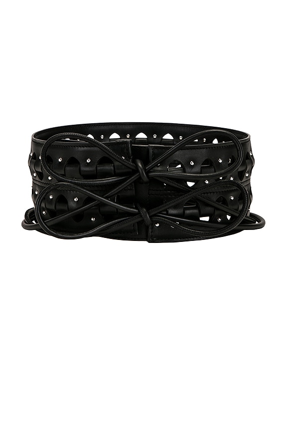 新品 ALAIA アライア　レザー　ベルト　80 フラワー　黒 ALAÏA ベルト - Noir | FWRD