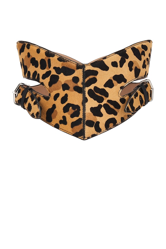 ALAÏA Corset Belt in Noir Alaia | FWRD display picture 1