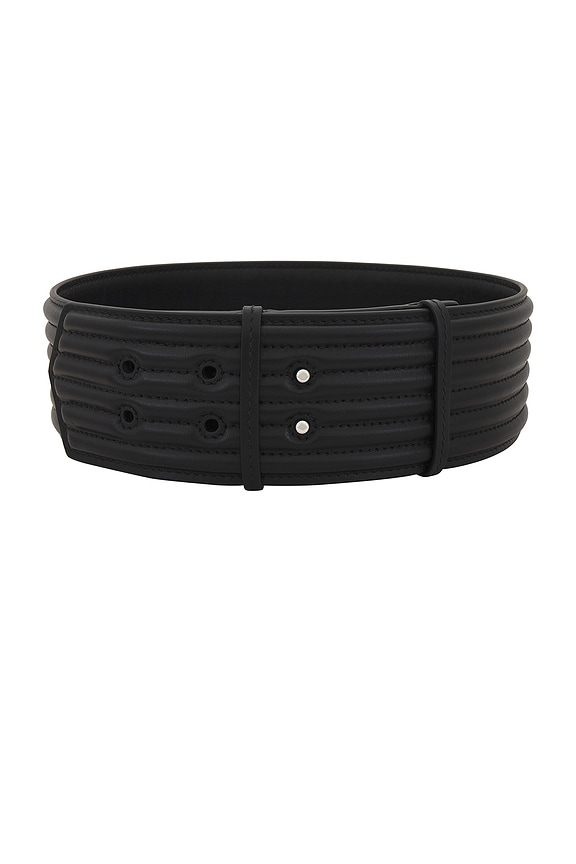 ALAÏA Flex Twist Belt in Noir | FWRD