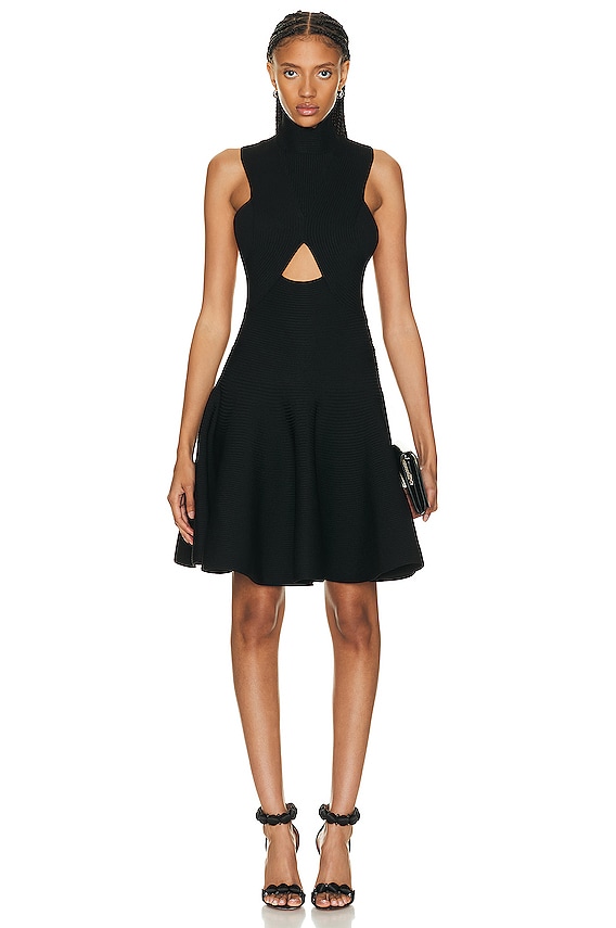 FWRD Renew Chanel Coco Choker Dress in Black | FWRD