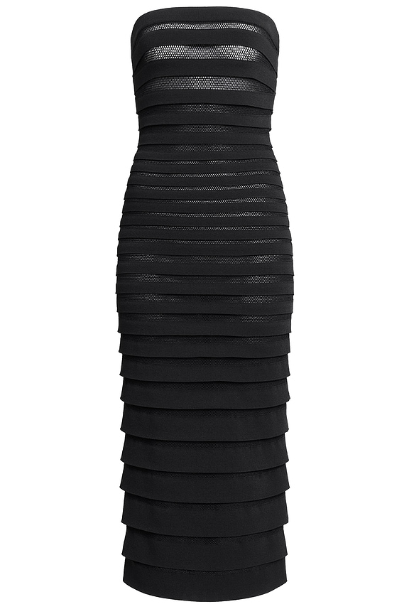 JEAN PAUL GAULTIER ワンピース Gathered mariniere&tulle939488 Jean Paul Gaultier Gathered Mariniere and Tulle Midi Dress