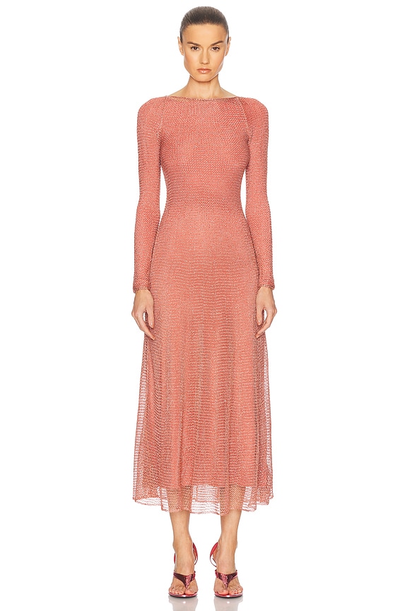 Nina Ricci Sequin Dress in Red | FWRD
