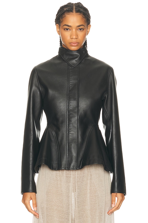 ALAÏA Bomber Jacket in Noir Alaia | FWRD