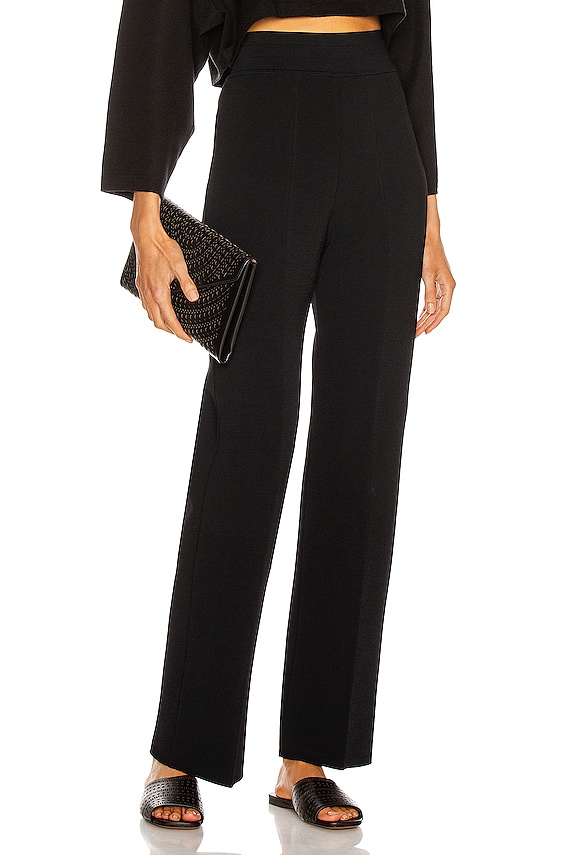 Saint Laurent Silk Pant in Noir | FWRD