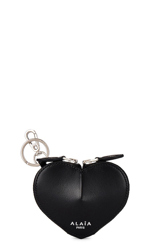 ALAÏA Leather Band Bra Top in Noir | FWRD