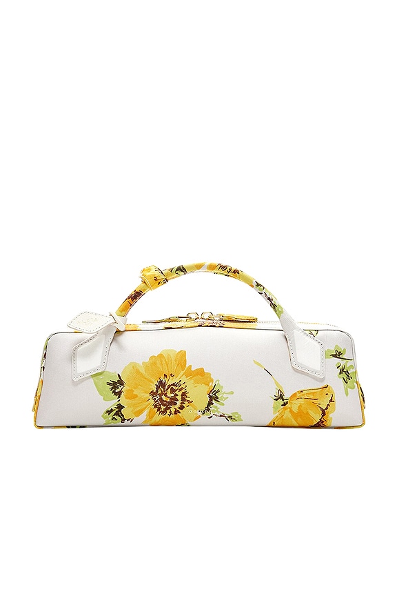 Jil Sander Goji Square Small Bamboo Bag in Eggshell | FWRD