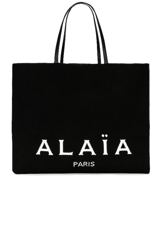 ALAIA Tote Bag A4サイズ ライトグレー