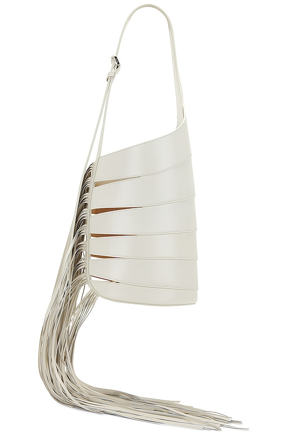 Bottega Veneta The Chain Pouch Bag in Ocra & Gold | FWRD