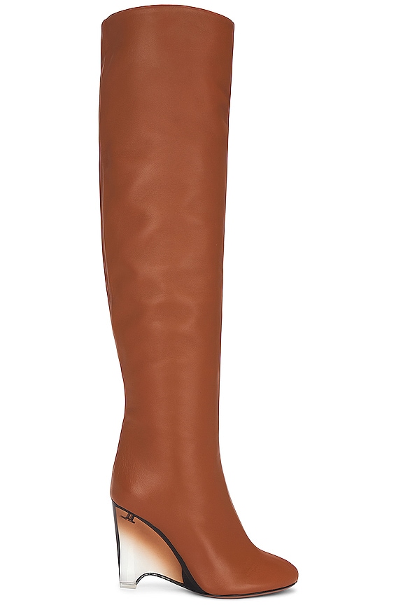 Aquazzura Joplin 105 Boot in Taupe | FWRD