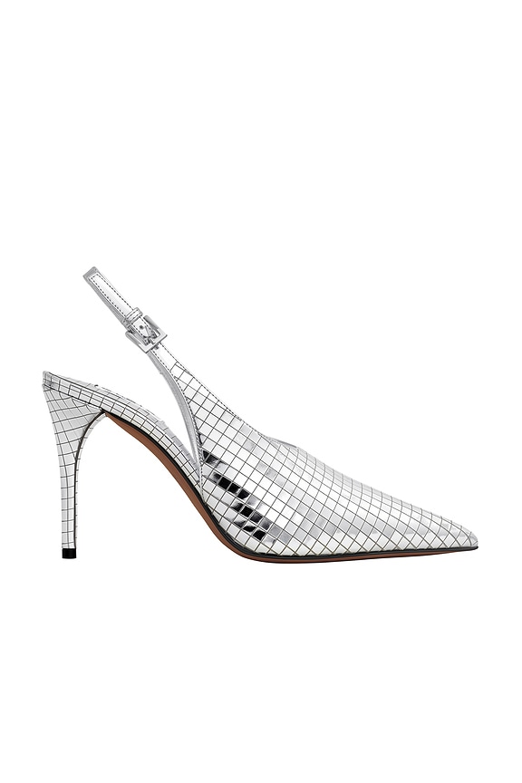 Bottega Veneta Step Pump in Silver | FWRD