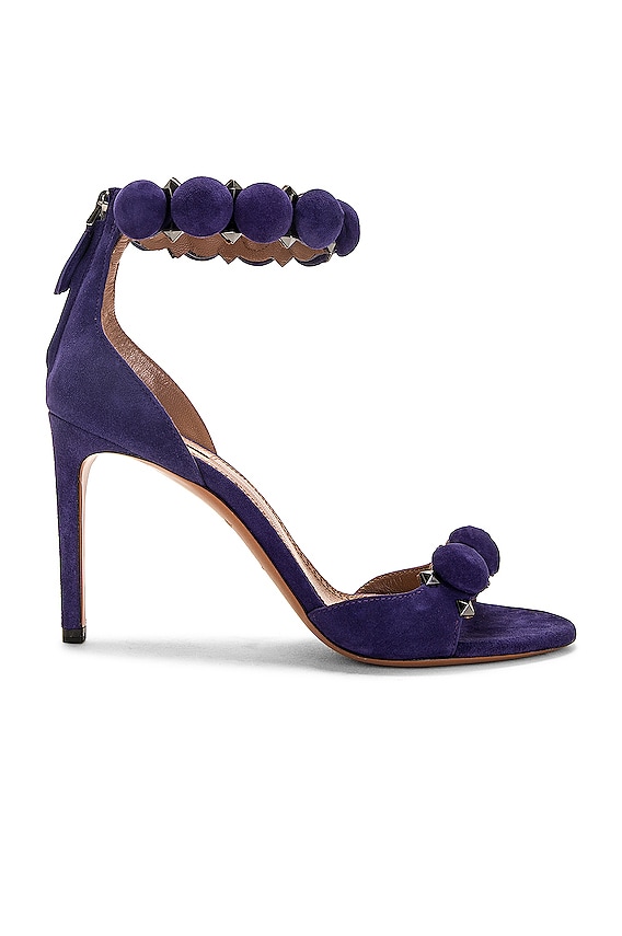 Manolo Blahnik Elsaka 90 Satin Sandal in Bright Blue | FWRD