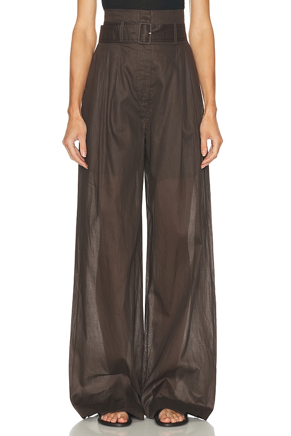 Zimmermann Luminosity Leather Pant in Espresso | FWRD