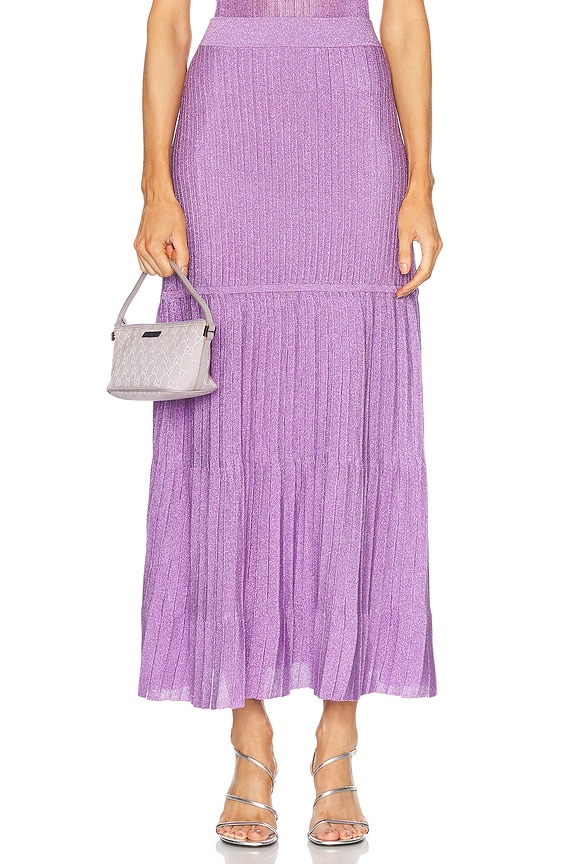 スカート ZIMMERMANN Woman Skirt Violet 3601SSS252 BLUBA Purple Skirt with print Zimmermann - Vitkac AS