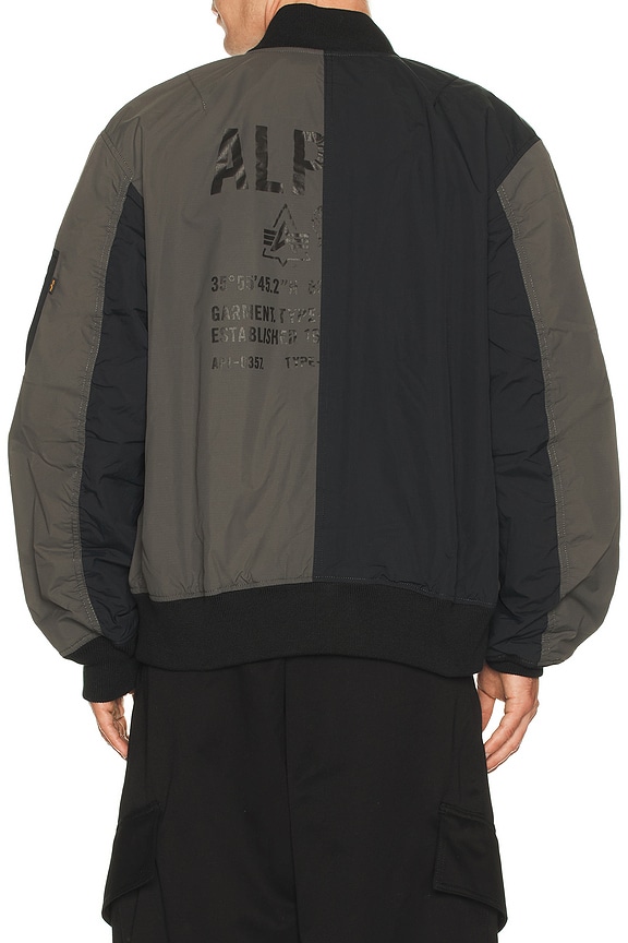 11 by Boris Bidjan Saberi Printed Bomber Jacket in Black | FWRD