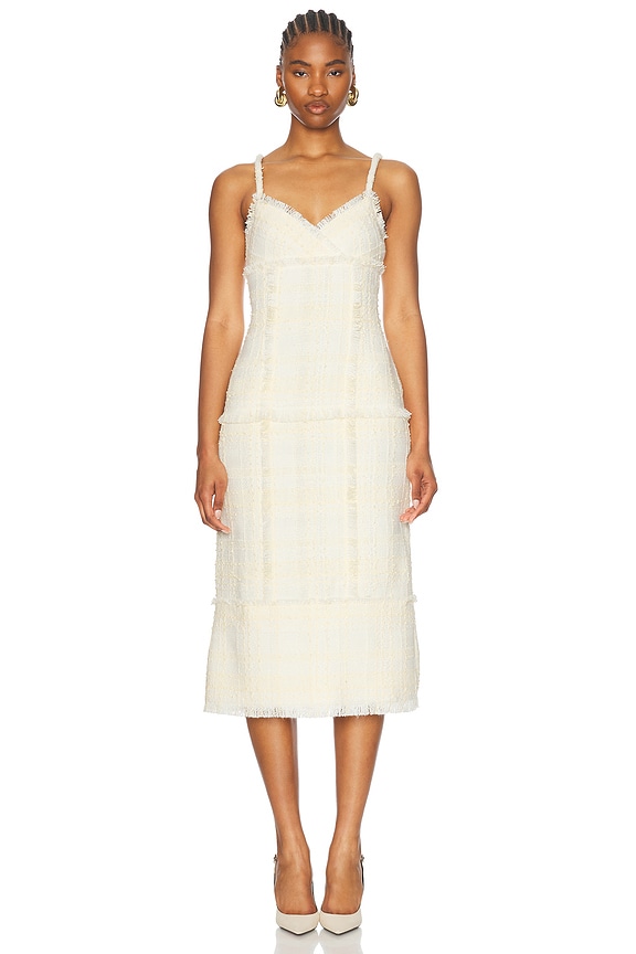 【送料&関税込】self-portrait Fitted Sheath Dress Gold Metallic Jacquard Mini Dress – self-portrait-US