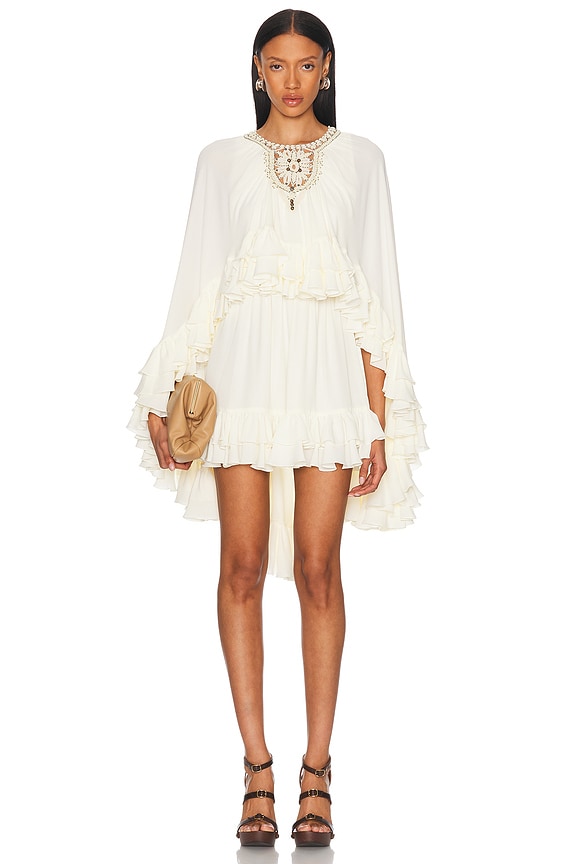 Zimmermann Junie Lace Tunic Dress in Ivory | FWRD