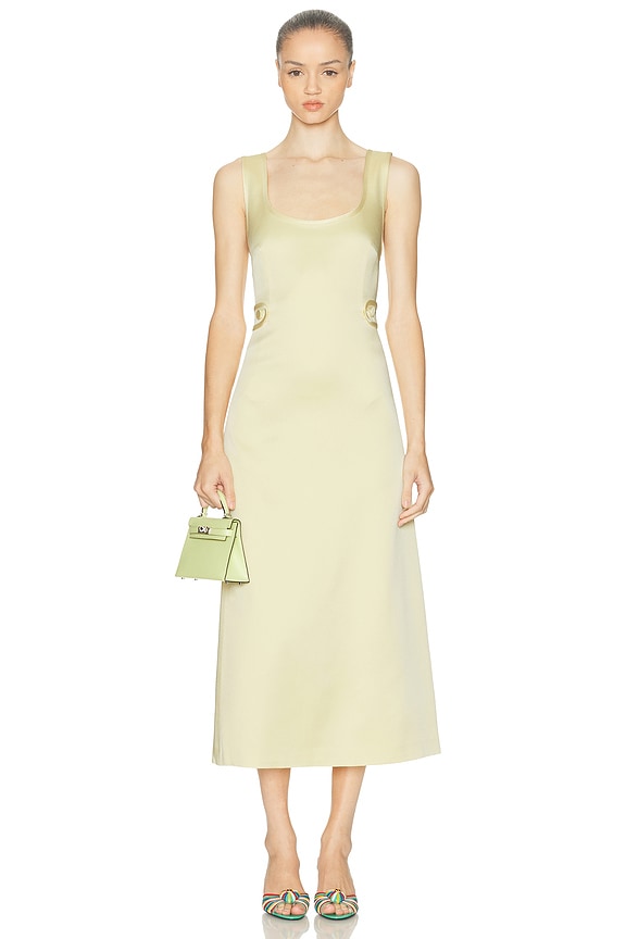 KHAITE Coraline Dress in Yuzu | FWRD