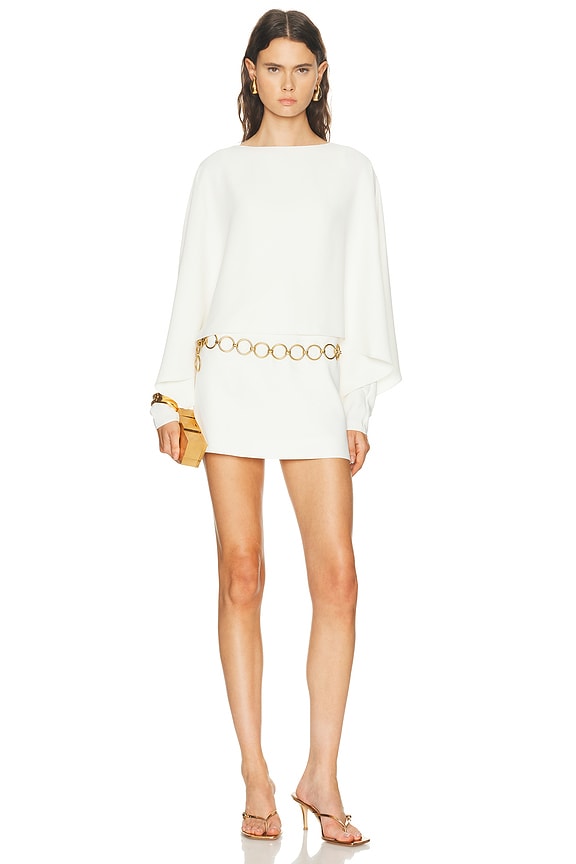 APIECE APART Becerra Flute Arm Dress in White Denim | FWRD APIECE APART Becerra Flute Arm Dress in White Denim | FWRD