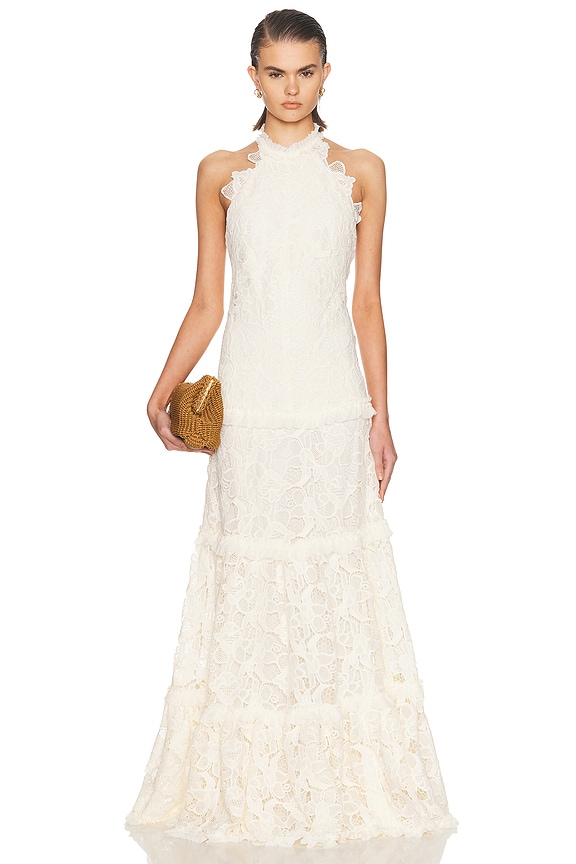 white cocktail dress with lace halter neckline Vintage Valentine Lace Halter Mini Dress White