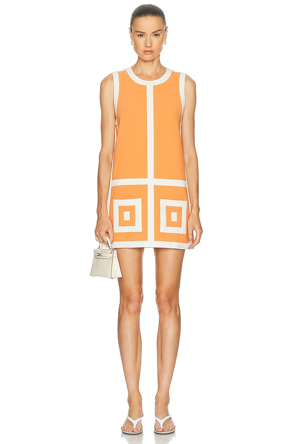 fendi dress orange Fendi Logo Dress in Orange