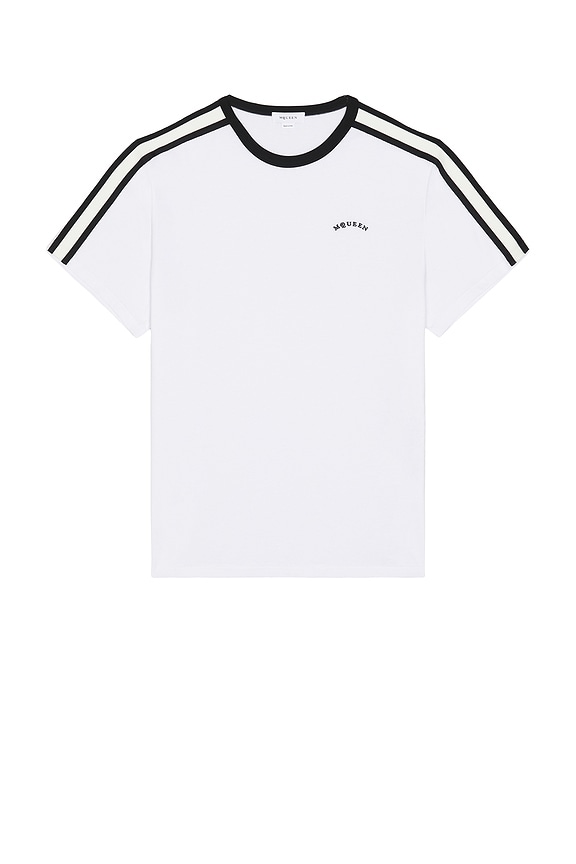 Marni Logo Long Sleeve Tee in Lily White | FWRD