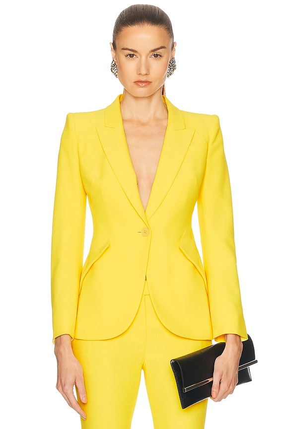 THE ATTICO Bianca Blazer in Pumpkin | FWRD