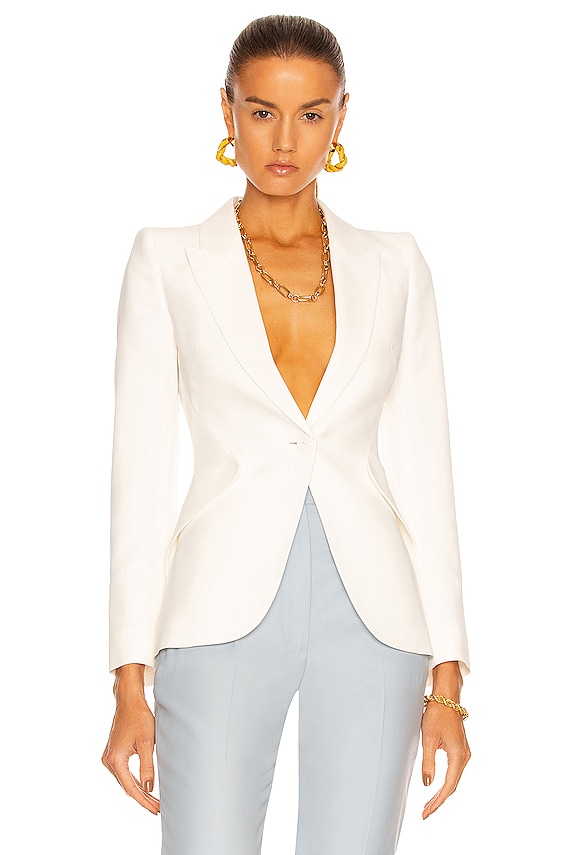【VIP価格】GABRIELA HEARST Epona Blazer Gabriela Hearst Epona Blazer in Ivory | FWRD