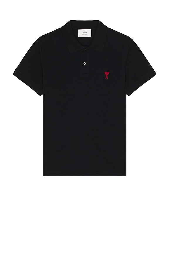 COMME des GARCONS PLAY Polo T-Shirt in Black | FWRD