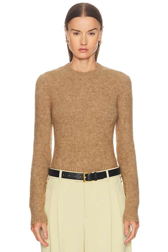 Polo Ralph Lauren Cable-Knit Cotton Crewneck Cardigan in Light