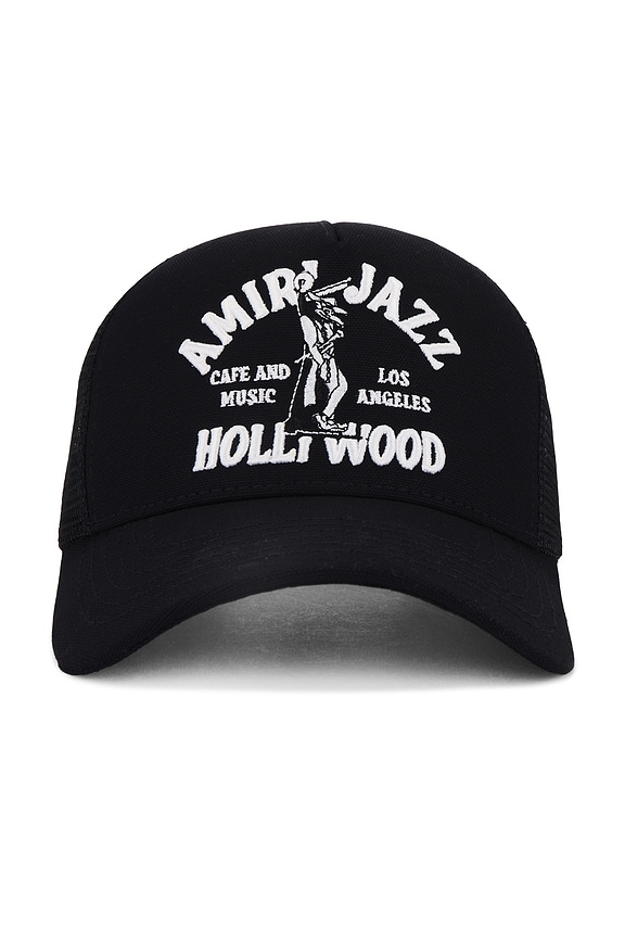 Amiri MA Two Tone Trucker Hat in Black | FWRD
