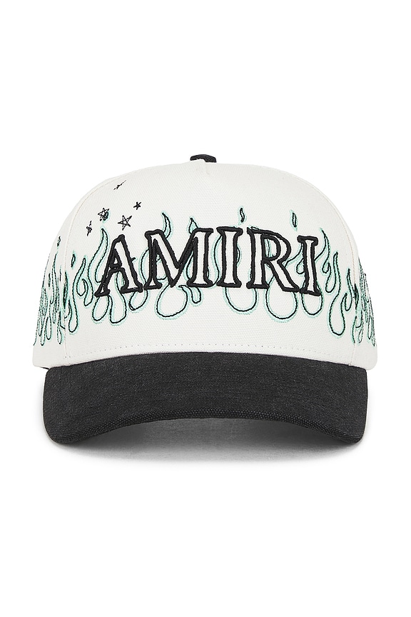 Amiri Paint Drip Core Logo Trucker in Black | FWRD