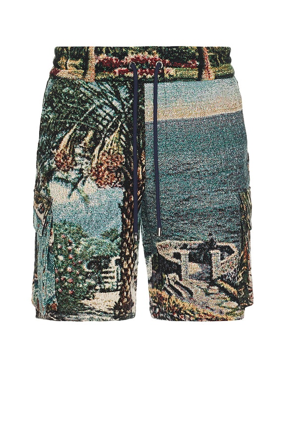 DRKSHDW by Rick Owens Gimp Drawstring Pods Shorts in Black
