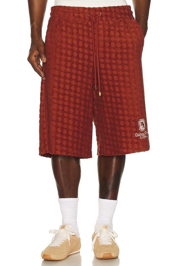 Rick Owens Drawstring Karloff Boxers in Black & Dust & Pearl | FWRD