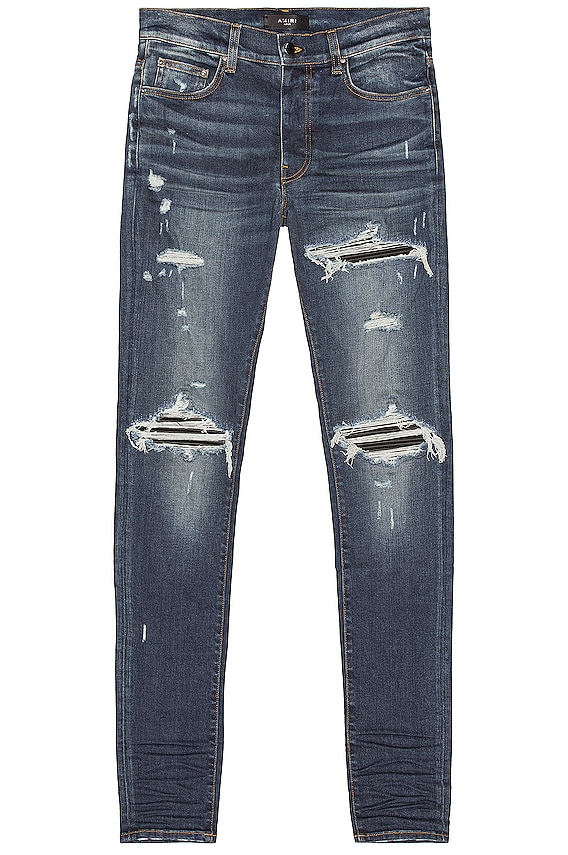 Amiri Old English Logo Jean in Deep Classic | FWRD