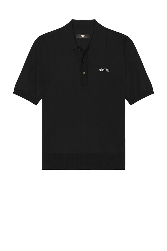 Amiri MA Core Logo Polo in Black | FWRD