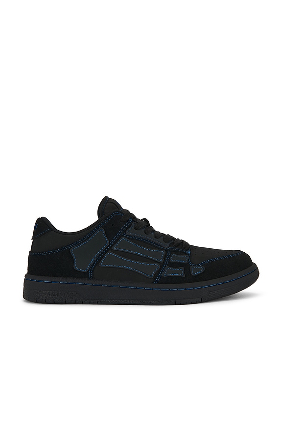 Amiri Boucle Skel Top Low Sneaker in Black | FWRD