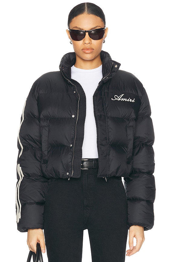 The North Face Nuptse Short Jacket in Summit Navy & TNF The North Face Nuptse Short Jacket in Summit Navy & TNF