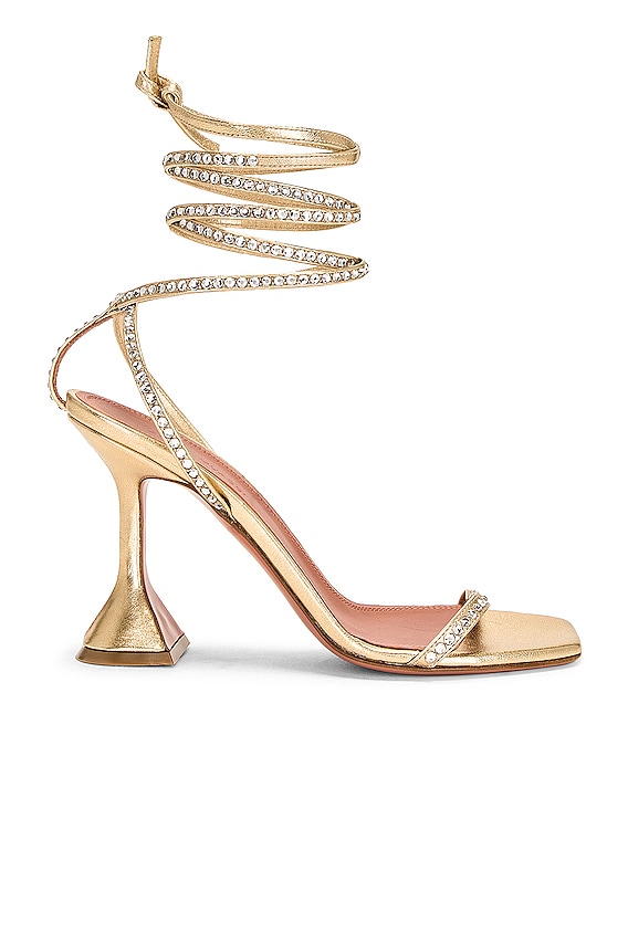 Bottega Veneta Dot Ankle Strap Sandals in Cane Sugar | FWRD