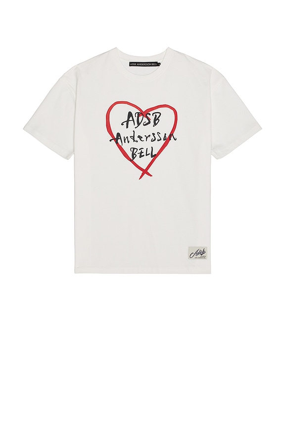 Amiri Hopeless Romantic Tee in Ivory | FWRD