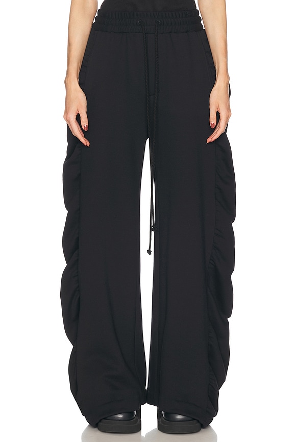 パンツ MONCLER GENIUS Moncler x Willow Smith pants Black Moncler Genius X Willow Smith Wide Leg Trouser in Black | FWRD