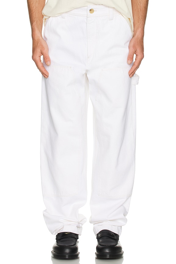 STONE  ストーンアイランド ホワイト デニムパンツ 31 Stone Island カーゴパンツ - White | FWRD