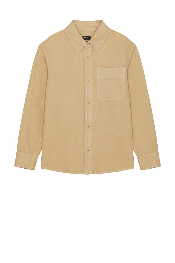 Marni X Carhartt Patchwork Shirt In Tobacco in Tobacco | FWRD