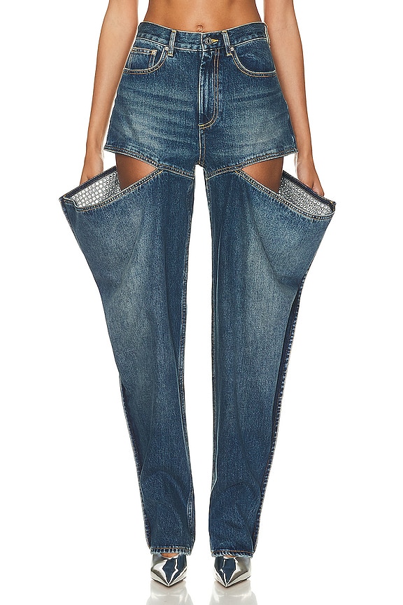 AMERI ★ TAYLOR OPAL DENIM BUSTIER PEWRESLORS Women's Denim Tank Top Corset Bustier Blue Jean