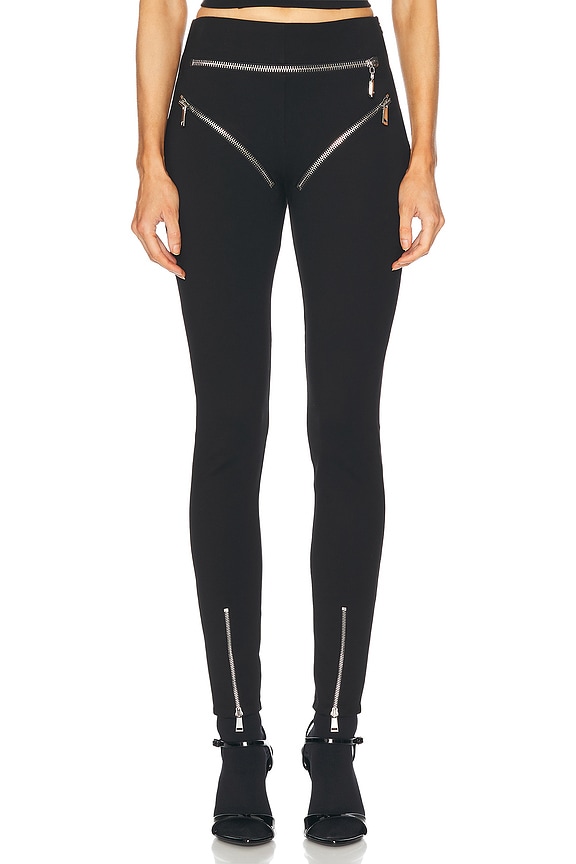Mugler レギンス - Black & Nude 01 | FWRD