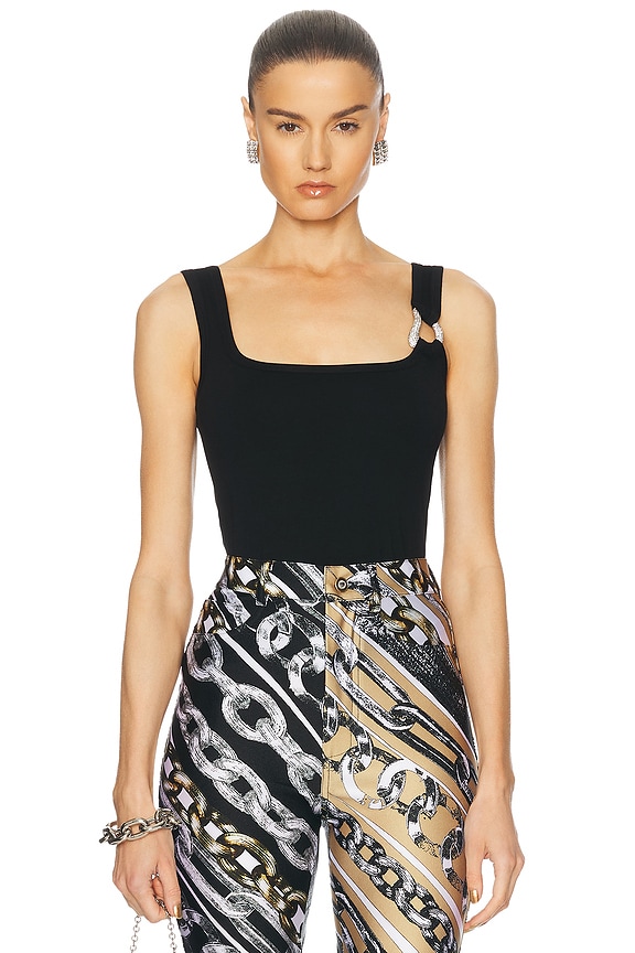 Sandy Liang Saguaro Top Black | Maison Rogue
