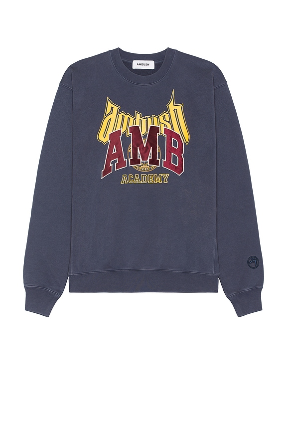 By Parra Ball Sports Crew Neck Sweatshirt in Dark Blue | FWRD