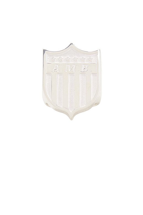 Ambush Varsity Shield Charm Necklace in Silver | FWRD
