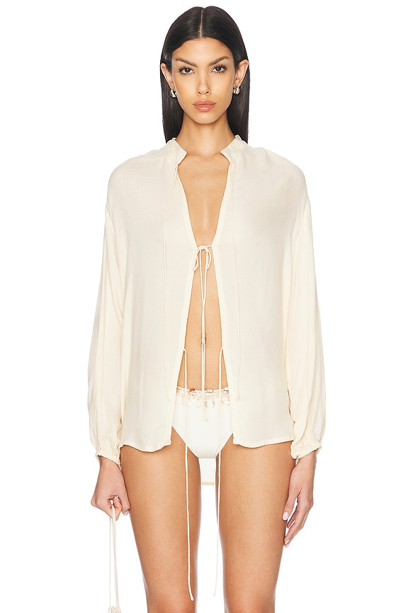 Isabel Marant Etoile Jassie Top in White | FWRD