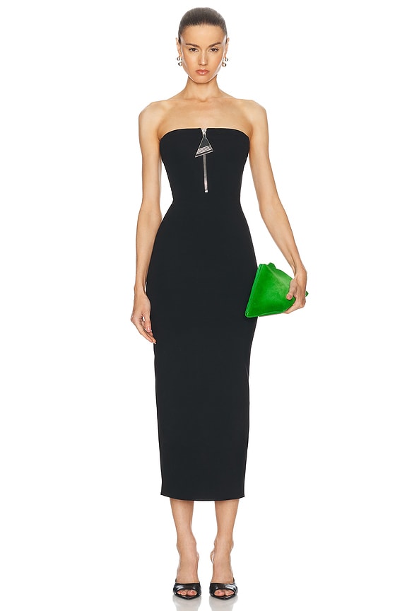 Jean Paul Gaultier Mix Buckle Long Dress in Black | FWRD