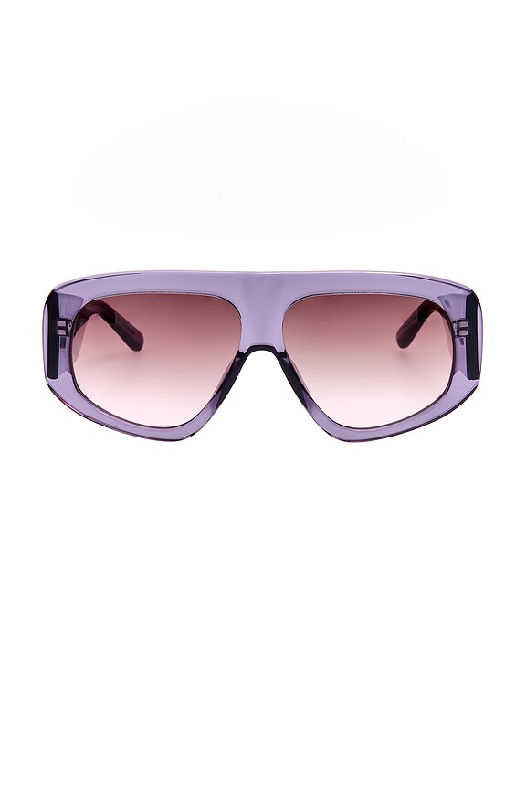 Saint Laurent Round Sunglasses in Gold & Brown | FWRD display picture 3
